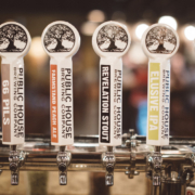 Tap handles at Public House Brewing Company in St.James MO